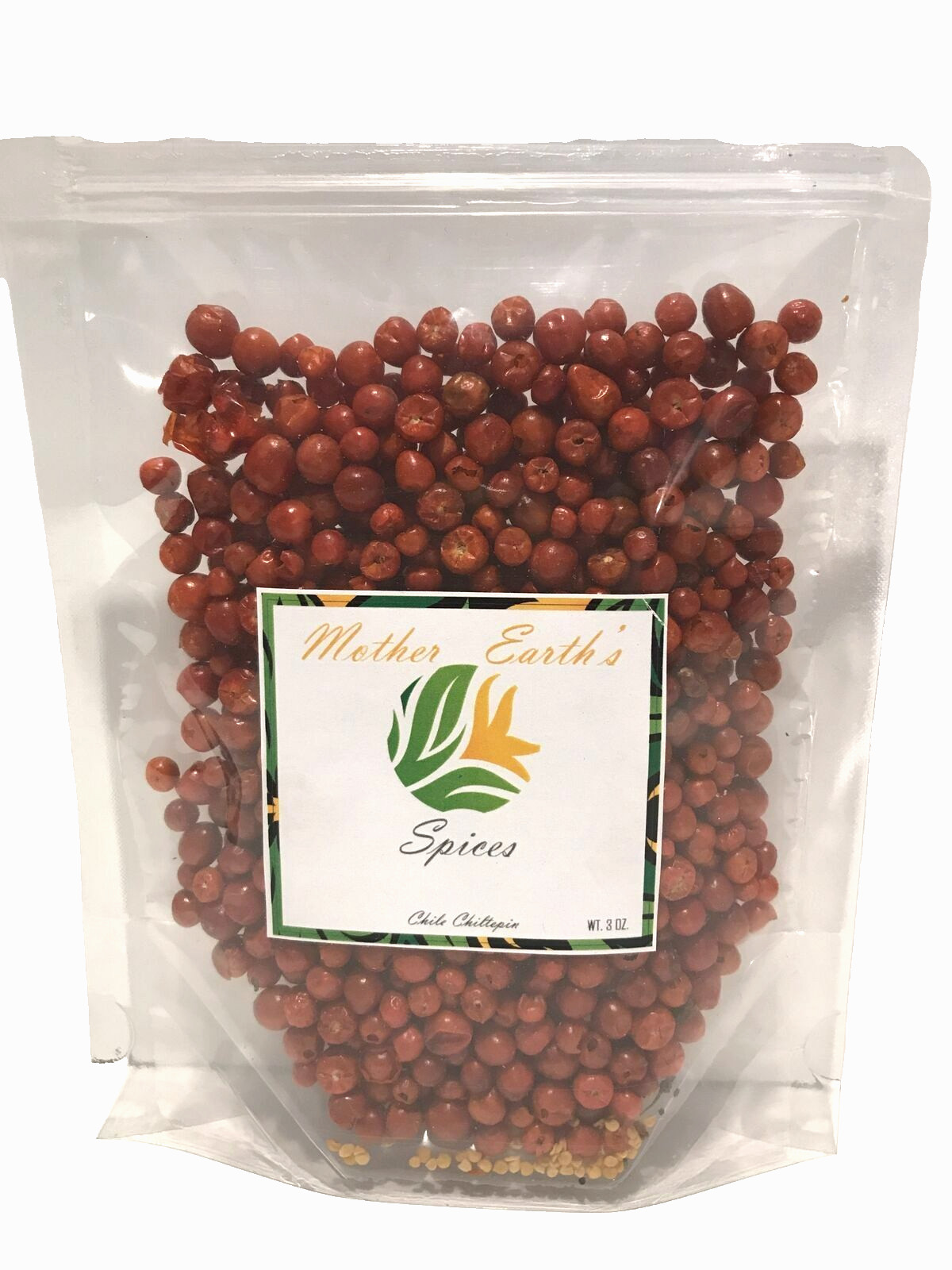 Mother Earth’s Chiltepin Chili, Mexican Chili Chiltepin. Chile Chiltepin 3oz
