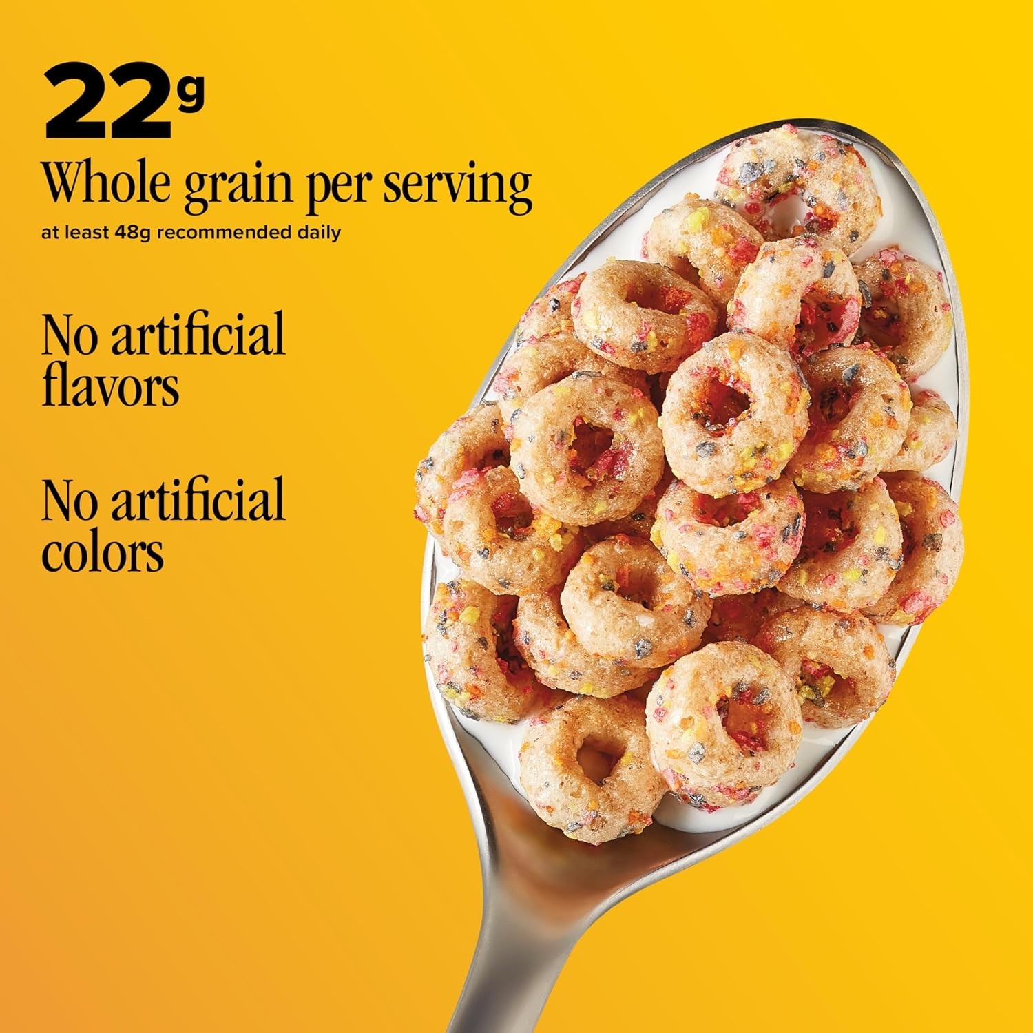 Confetti Cheerios Breakfast Cereal Cup, Gluten Free, Single Serve Cereal, 1.4 oz