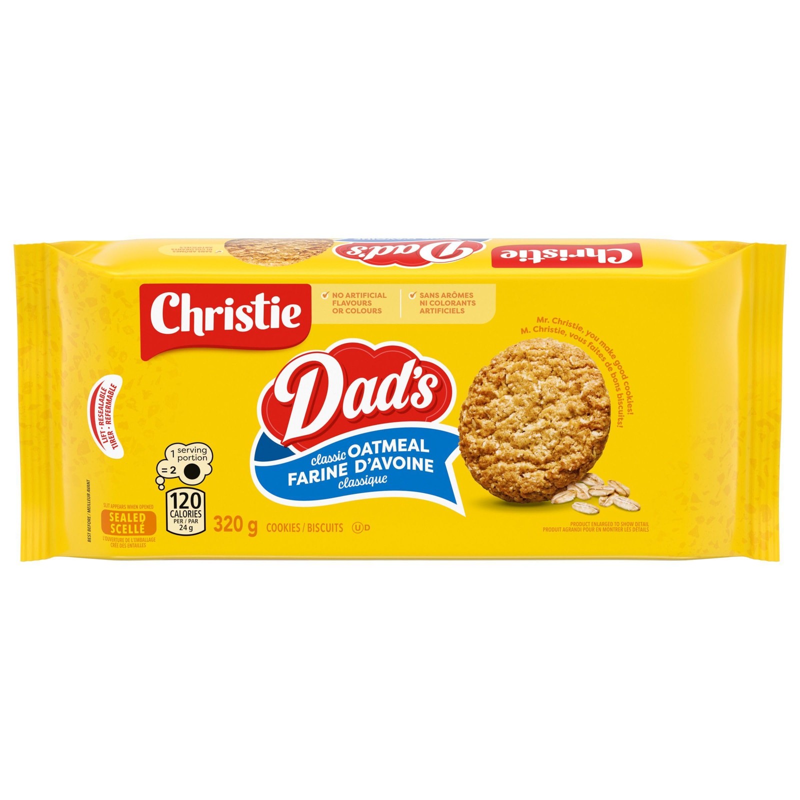 Dad’s Oatmeal Original Cookies, 320g 11.28 Ounce (Pack of 1)