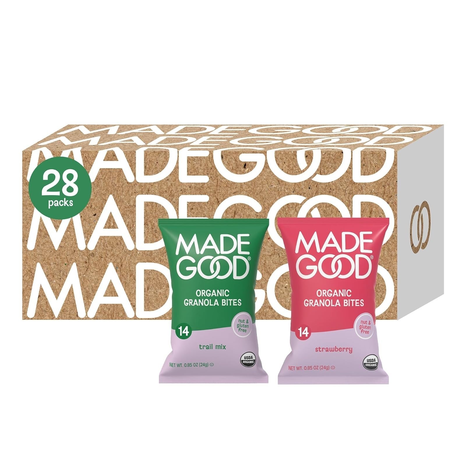 MadeGood Chocolate Chip Granola Bites – Organic Gluten Free Snacks
