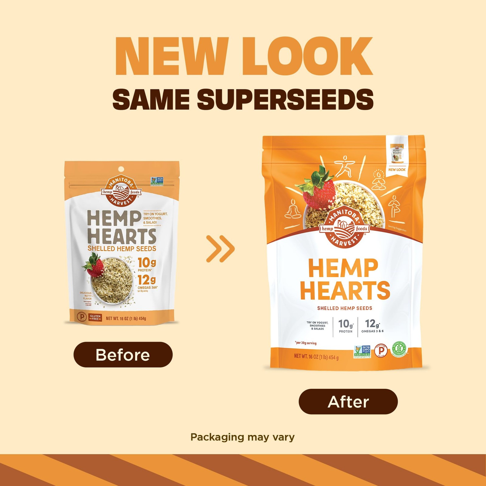 Manitoba Harvest Hemp Hearts, Shelled Seeds 16 Ounce (Pack of 1), Multi