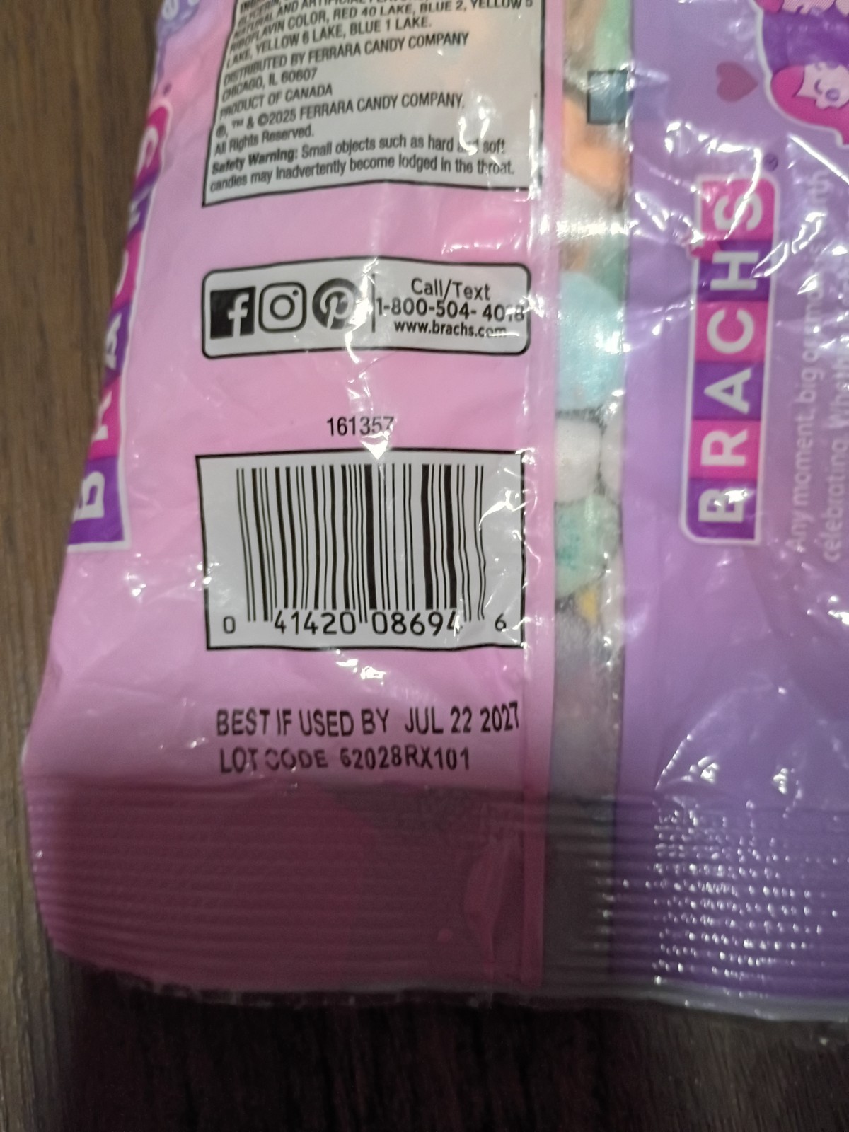 Brachs Conversation Hearts Classic 10oz Bag Exp. Jun 2027