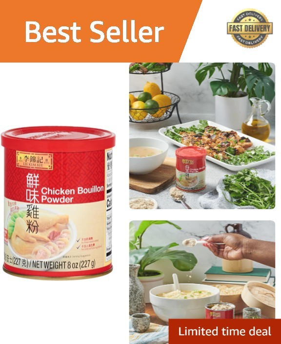 Chicken Bouillon Powder 8 oz – 1 Pack – Gluten Free, Authentic Chicken Flavor…