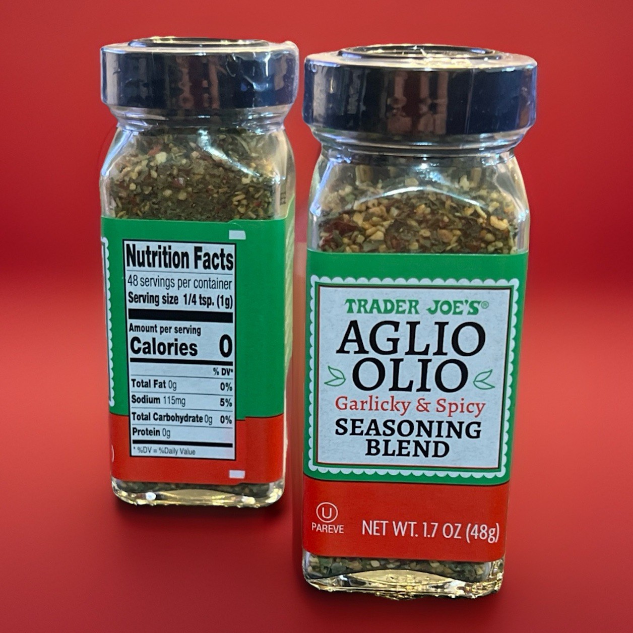Trader Joe’s Joes Aglio Olio Garlicky & Spicy Seasoning Blend Delicious 1.7oz x1