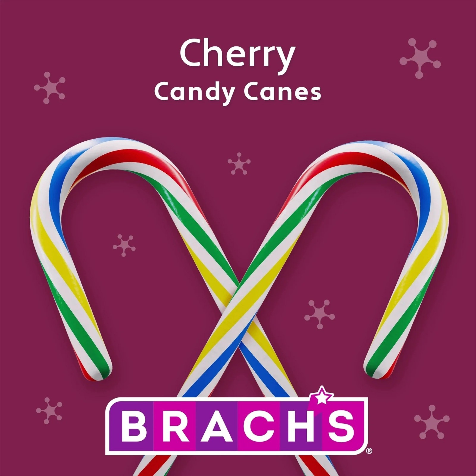 Brach’s Holiday Christmas Cherry Candy Canes 12 Count – 2 Boxes