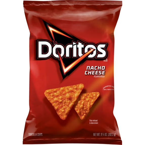 Doritos Tortilla Chips, NACHO CHEESE Flavor Snacks 9.25 Ounce (1 Bag)