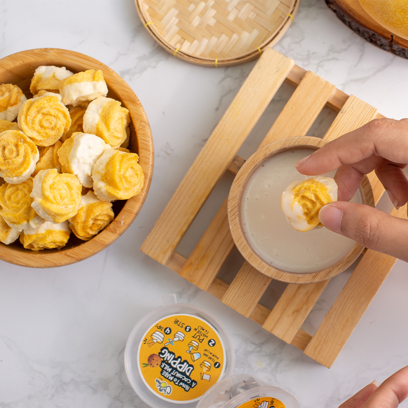 Freeze-Dried Mango Sticky Rice with Coconut Milk Dip 50g