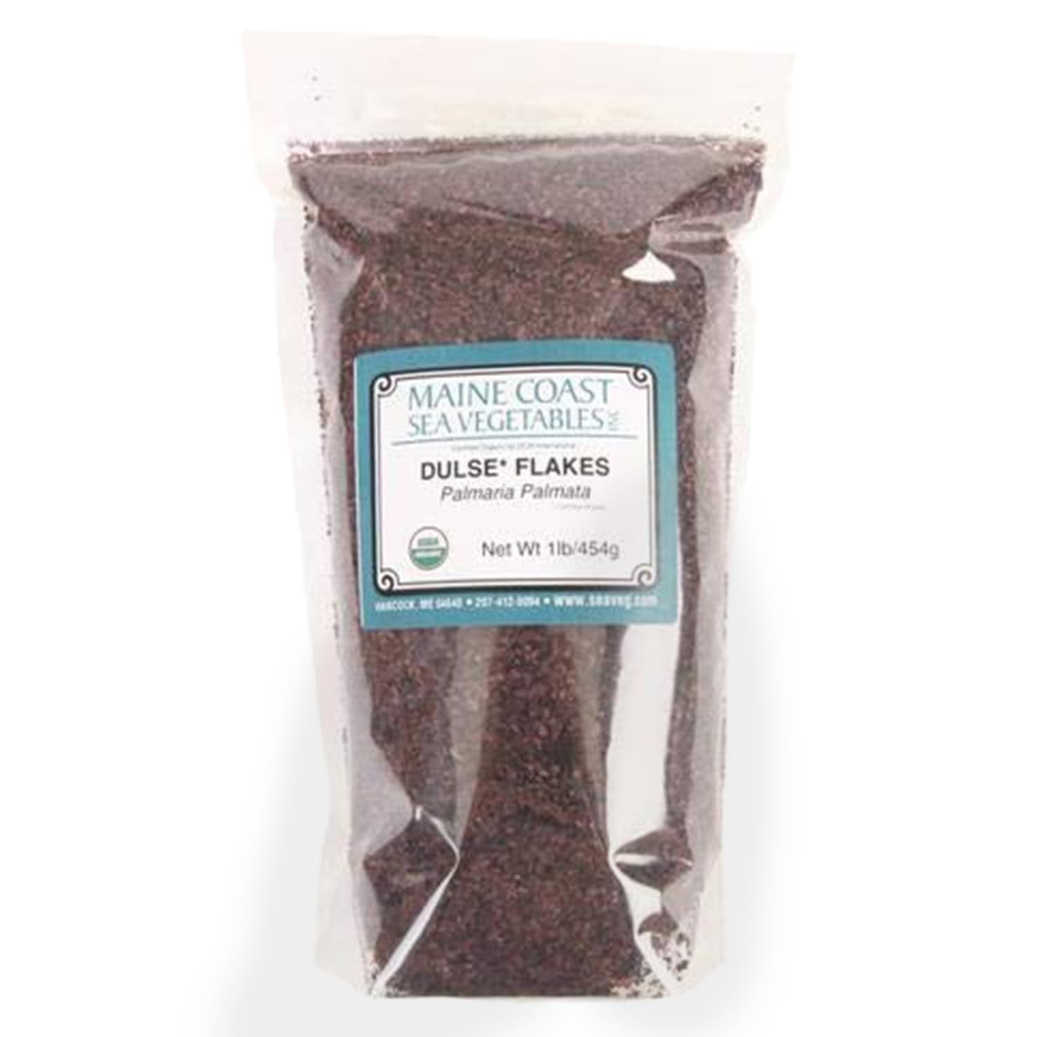Organic Dulse Flakes 1Lb Nutrient Rich Sea Vegetable Seasoning For Cooking