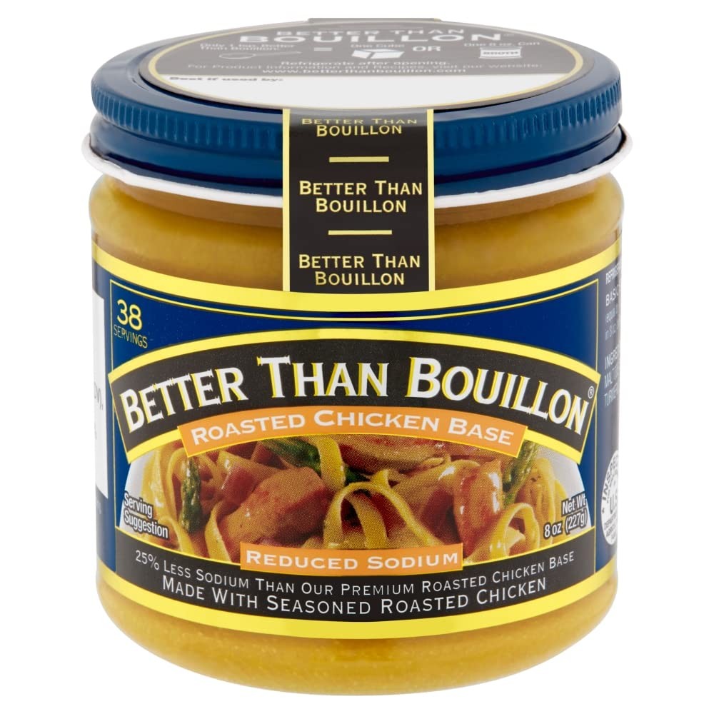 Reduced Sodium Roasted Chicken Base, 8 oz Jar Single Unit