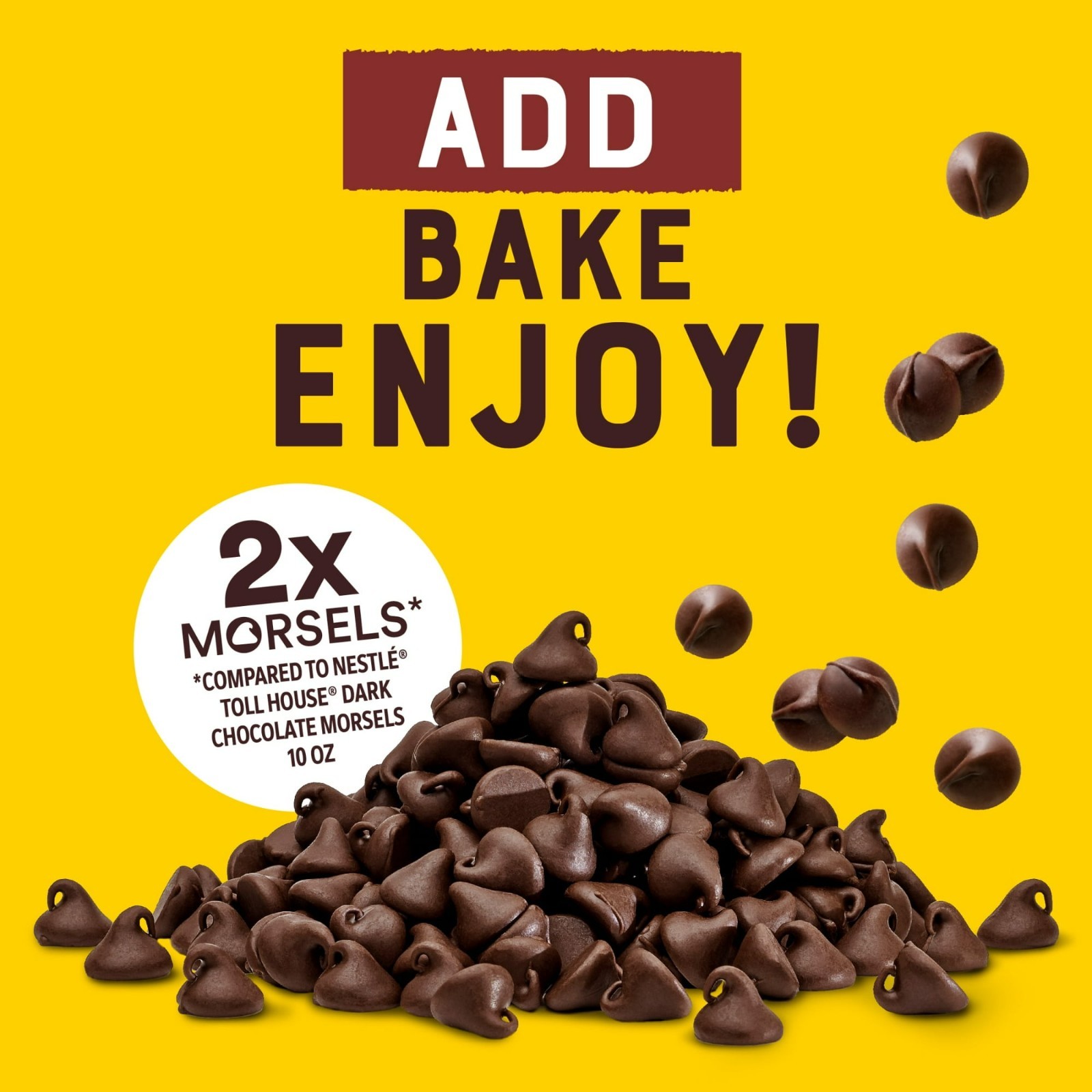 Nestle Toll House Dark Chocolate Baking Chips 20 oz 1 & 2 Pack Real Chocolate