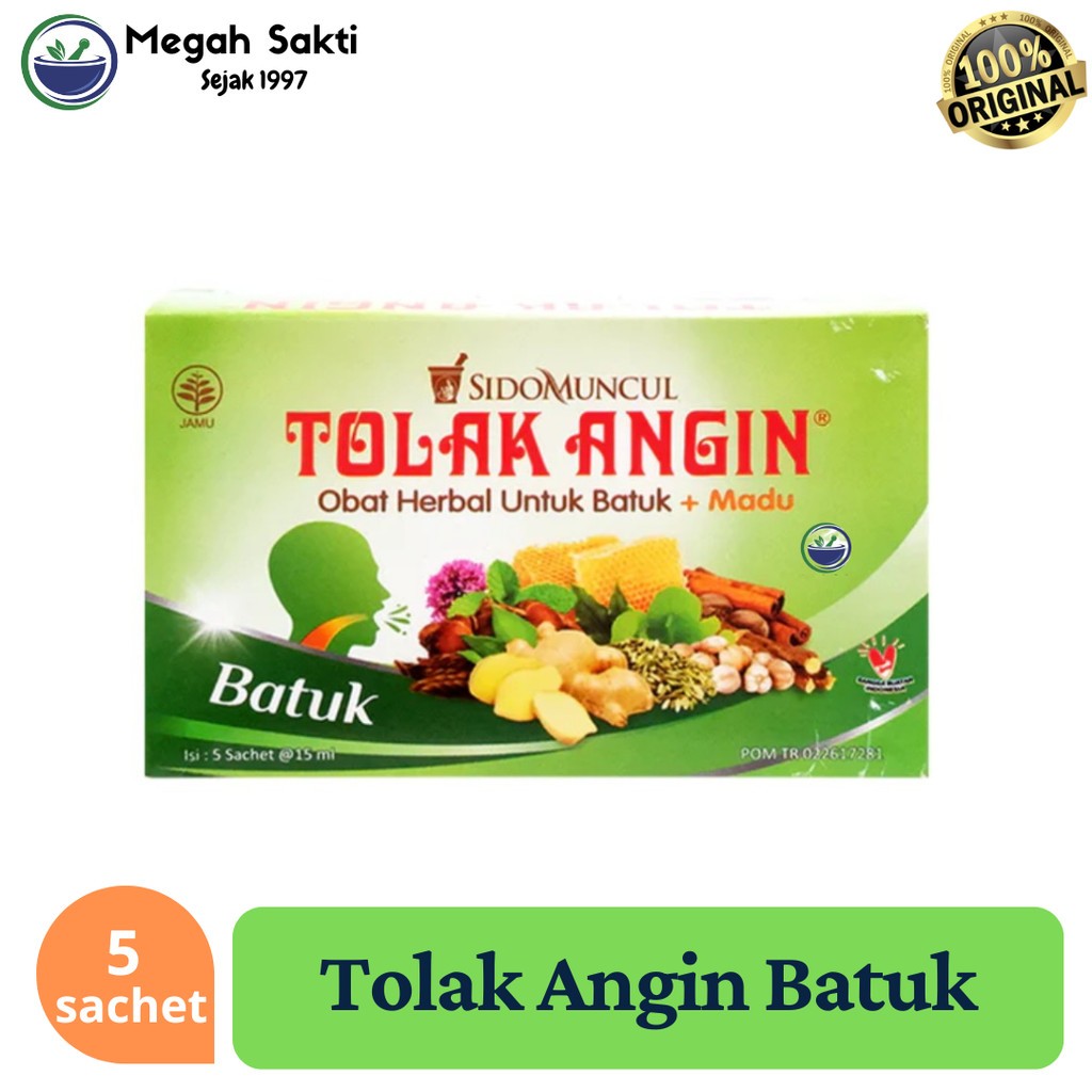 Tolak Angin Herbal Cough Drink 5 Sachets 15ml Warm Honey Spice Aroma Ritual