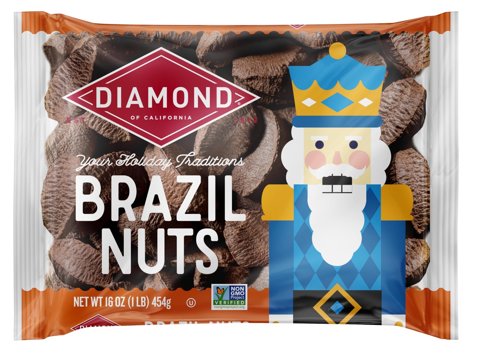 Diamond of California InShell Brazil Nuts, 16.0 oz Bag