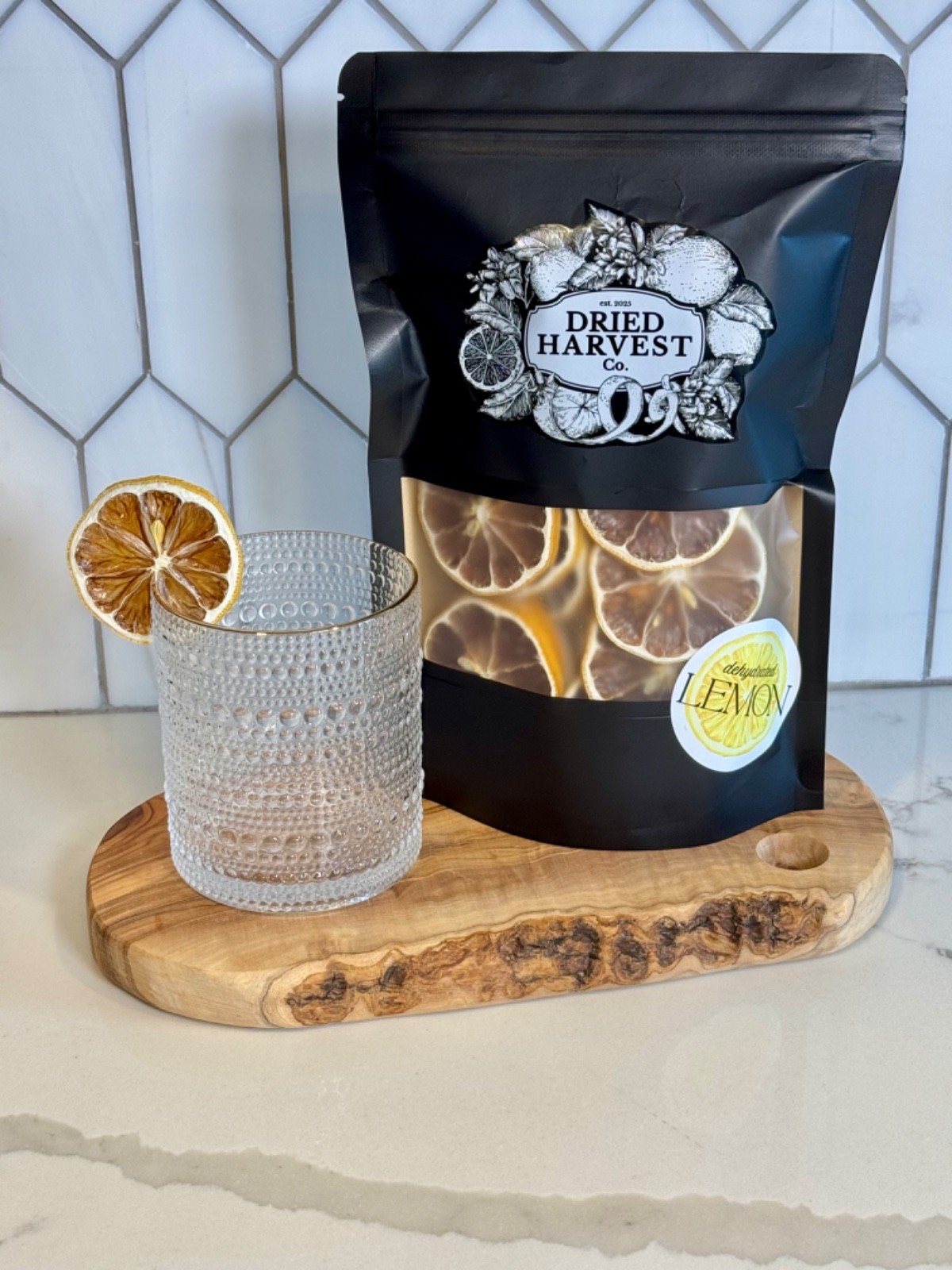 Premium Dehydrated Lemon Slices | Garnish for Cocktails, Baking & Crafts