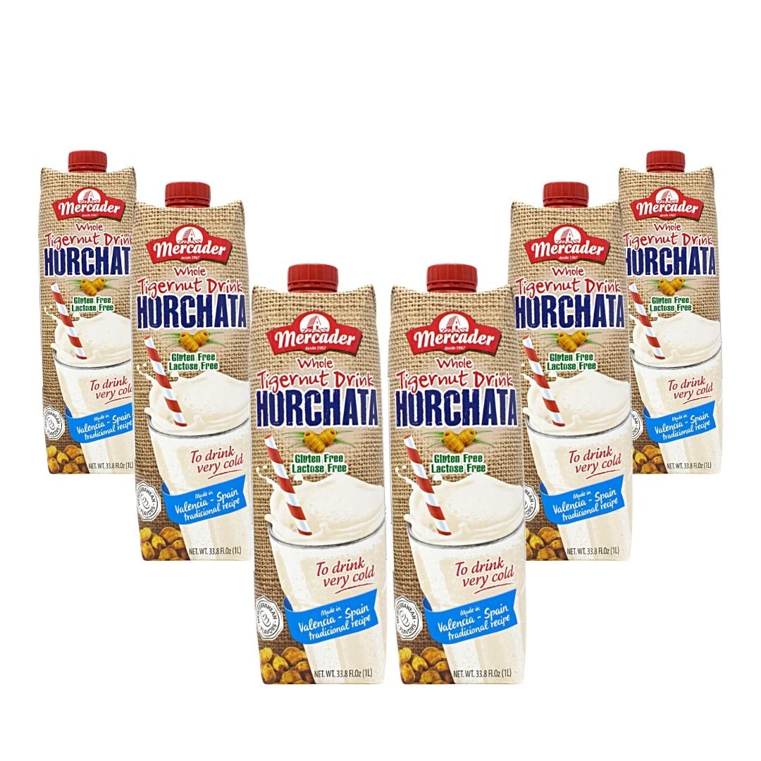 Mercader Horchata Whole Tigernut Drink – 6 Pack, 33.8 fl.oz
