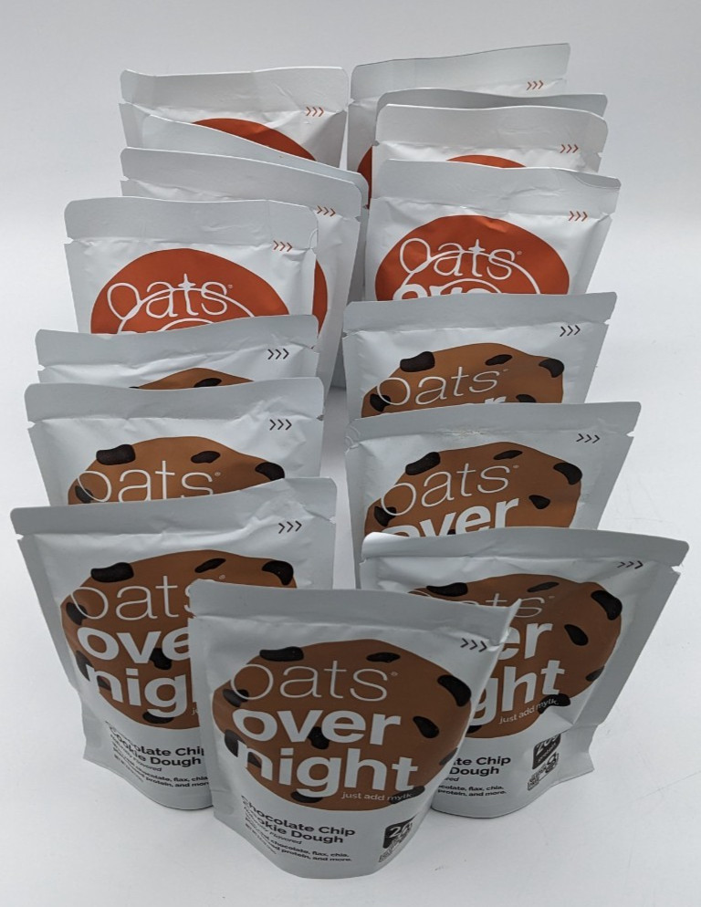 Oats Overnight Cinnamon Roll Protein Plant Based Gluten Free Shaker 14 pack New
