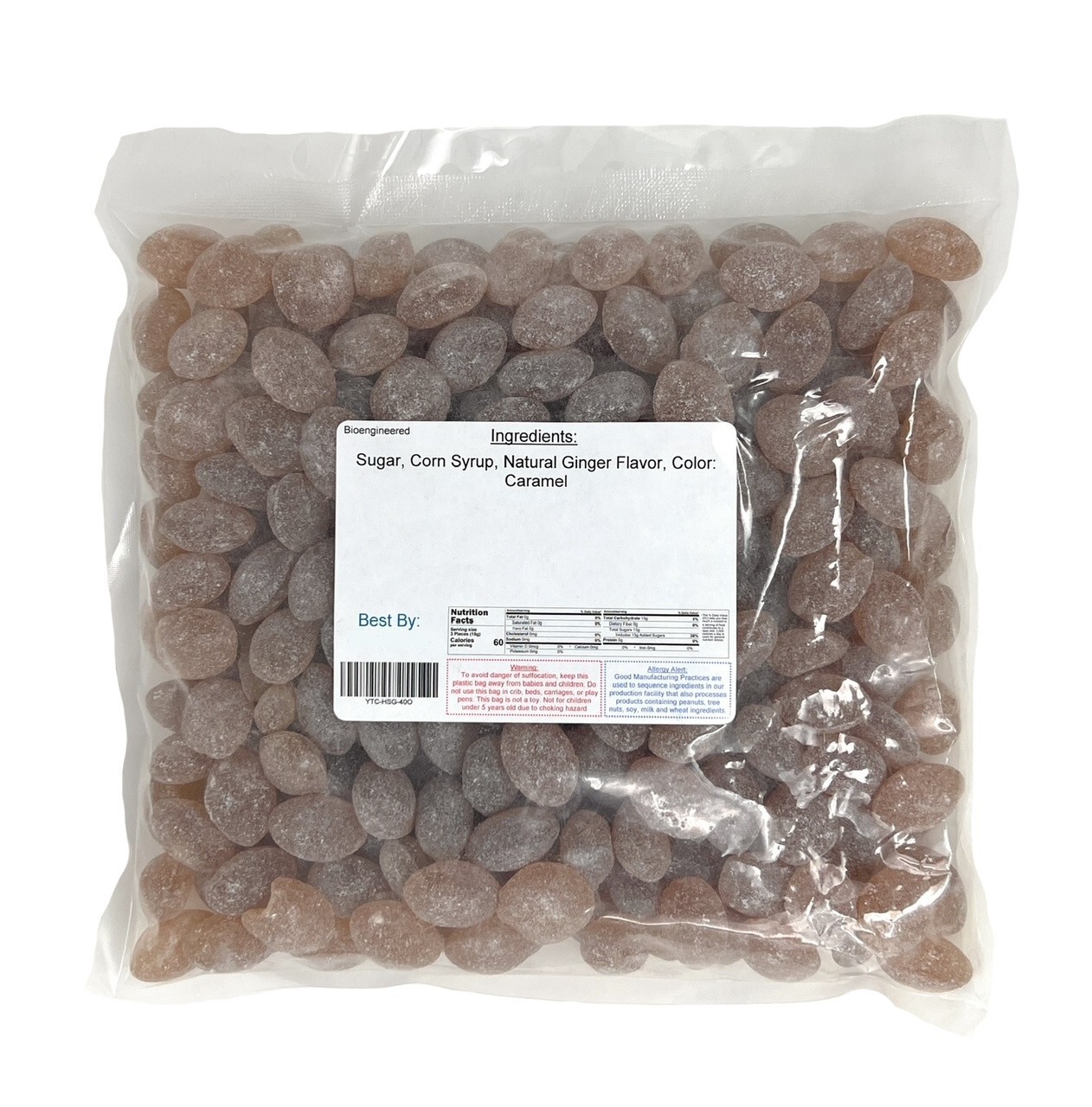 Claey’s Ginger Sanded Hard Candy 2 lbs. ~ YANKEETRADERS® ~ FREE SHIPPING