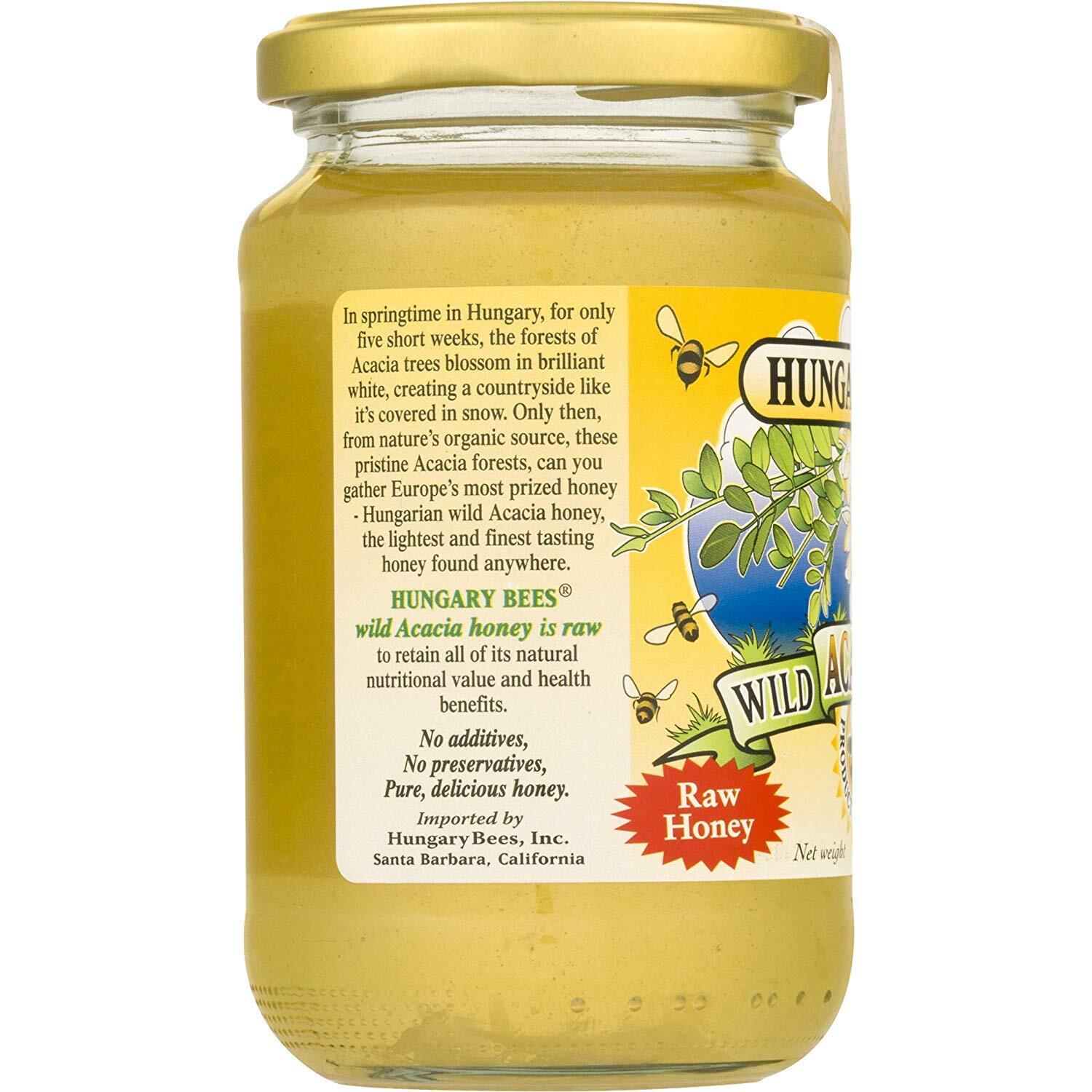 Raw Organic Hungarian Acacia Honey 16 Oz Pure Floral Taste Imported From Hungary