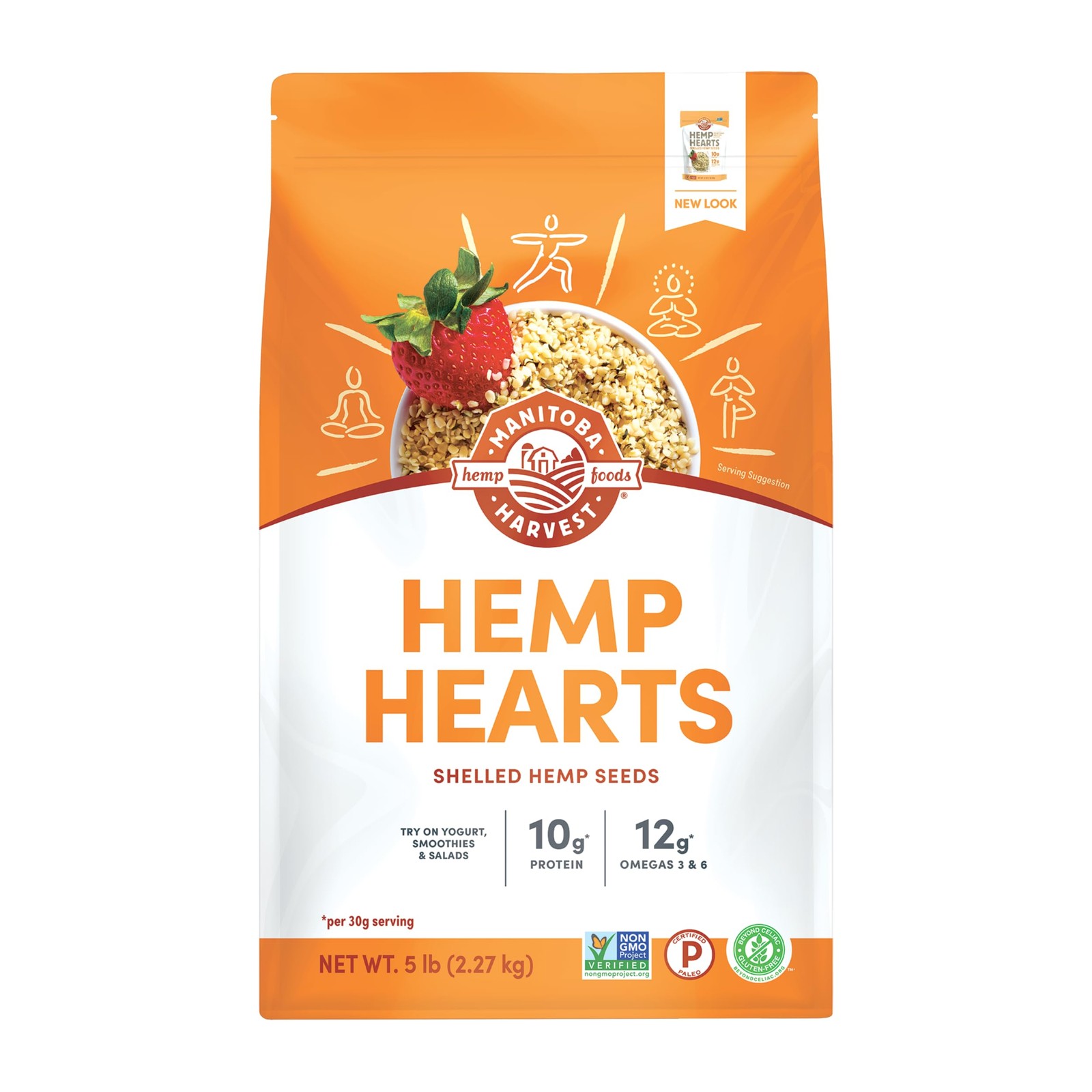 Manitoba Harvest Hearts Shelled – – 10G Plant 12G Omega 3 6 Per 30G –