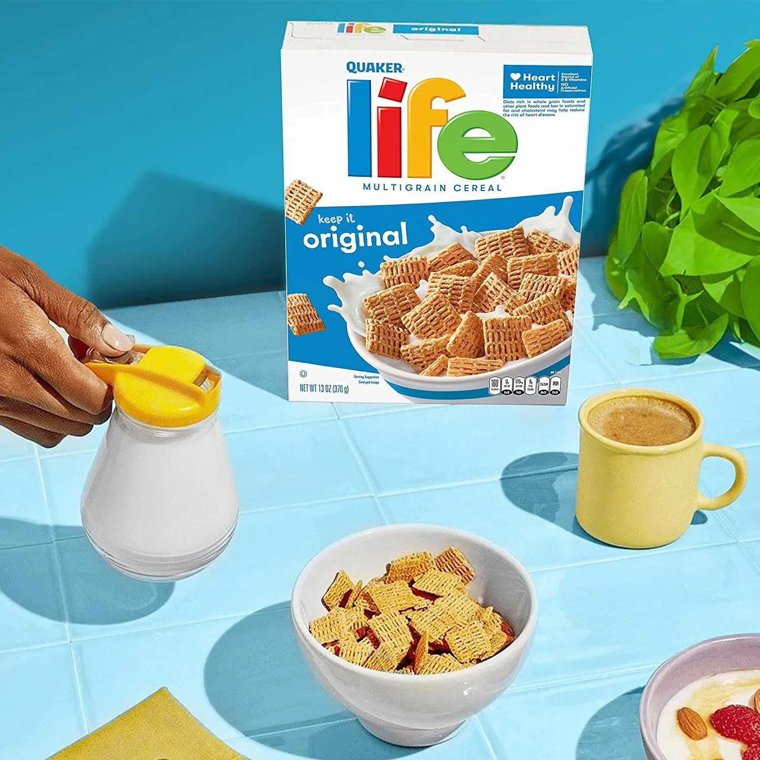 3 PACK FAMILY SIZE QUAKER LIFE Multigrain Crispy & Crunchy Cereal 22.3 Oz