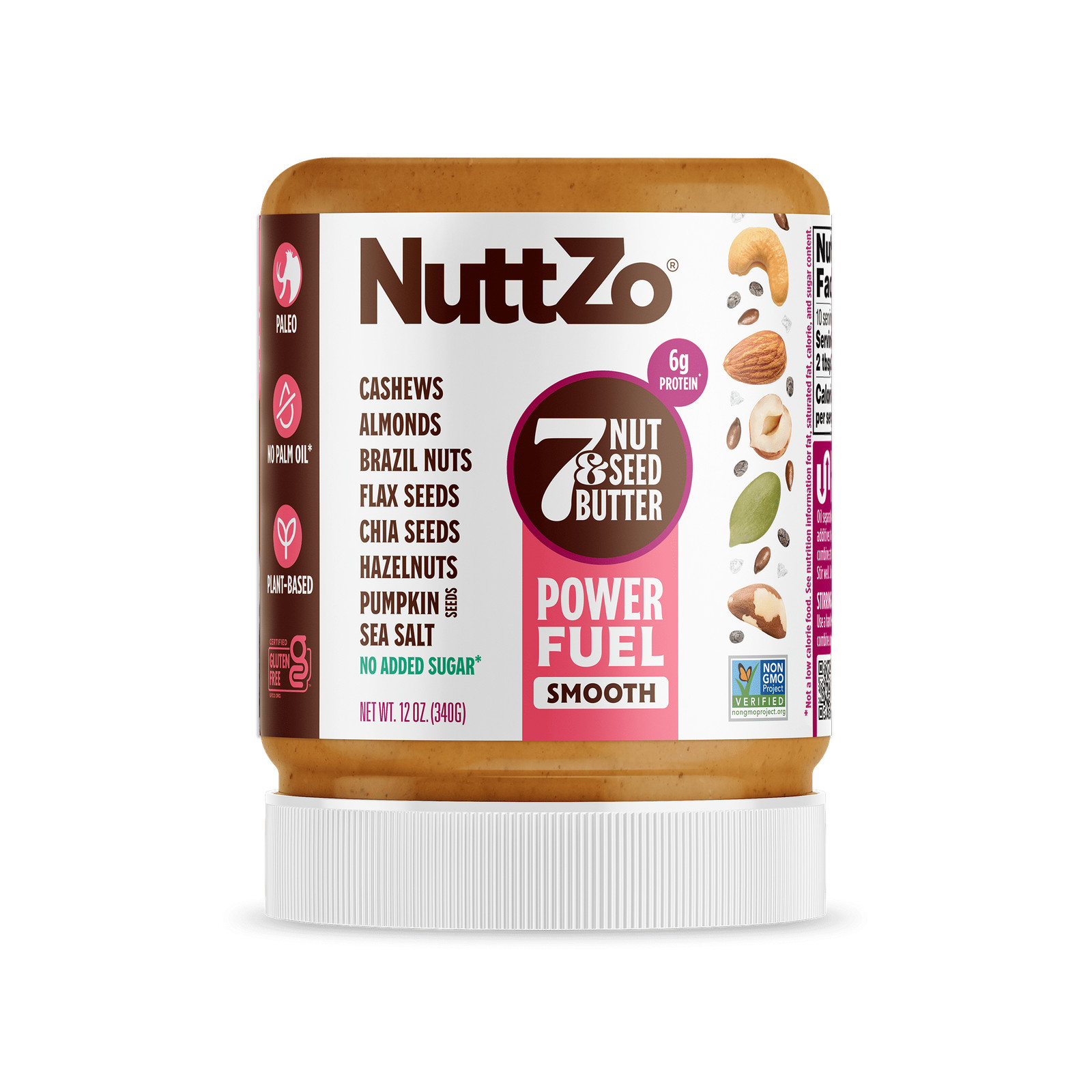 Power Fuel Smooth 7 Nuts & Seeds Butter Spread | Paleo and Keto Friendly |