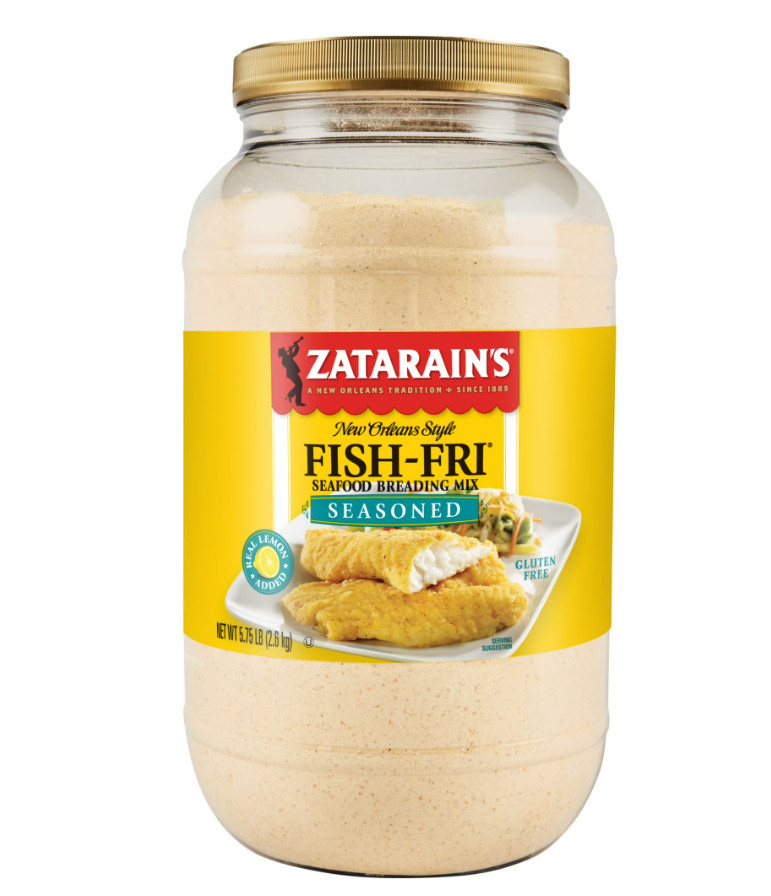 Zatarain’s Gluten Free Seasoned Fish Fri, 5.75 lb Jar