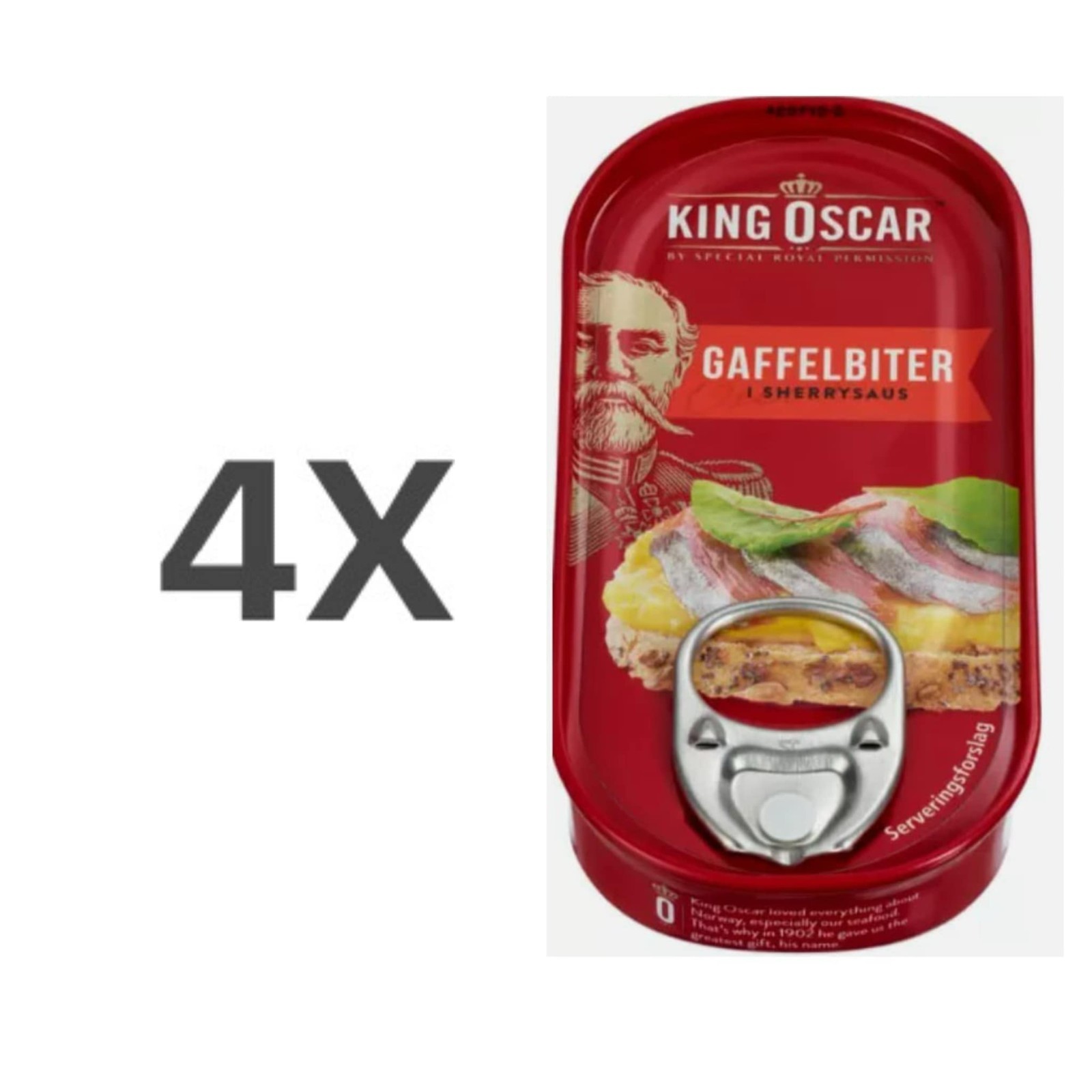 Gaffelbiter Dill or Sherry saus 50 g King Oscar 4 For $ 18 !! US SELLER !!