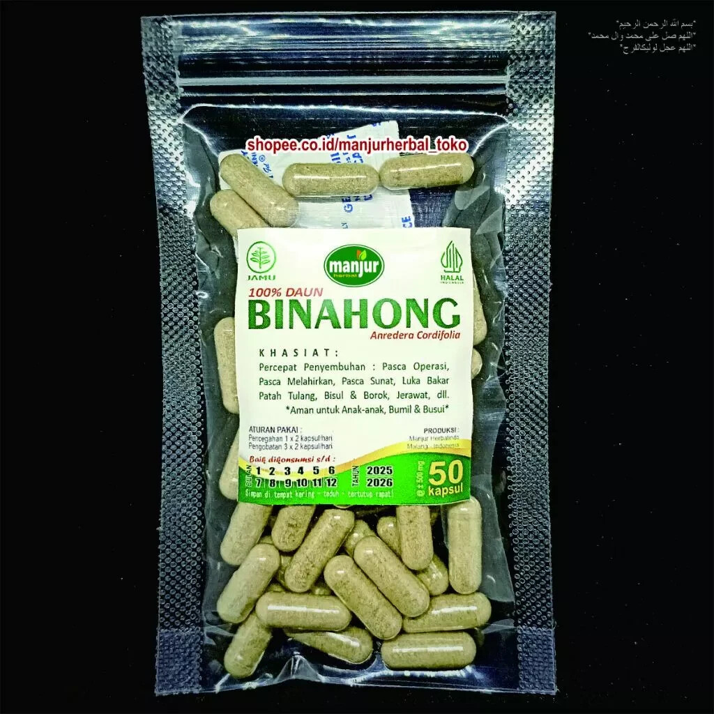 BINAHONG Caps Natural Organic Herbs Spices Botanical Fresh Pure Hygienic Premium