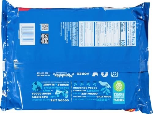 (2 PACK) OREO Mega Stuf Chocolate Sandwich Cookies, Family Size, 17.6 oz.