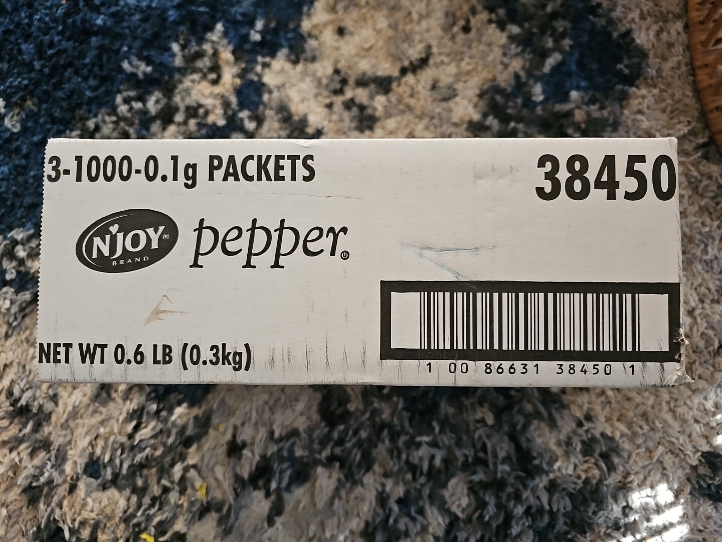 New/Sealed Bag N’JOY Pepper 1000 Count Individual Packets. FREE SHIPPING!!!