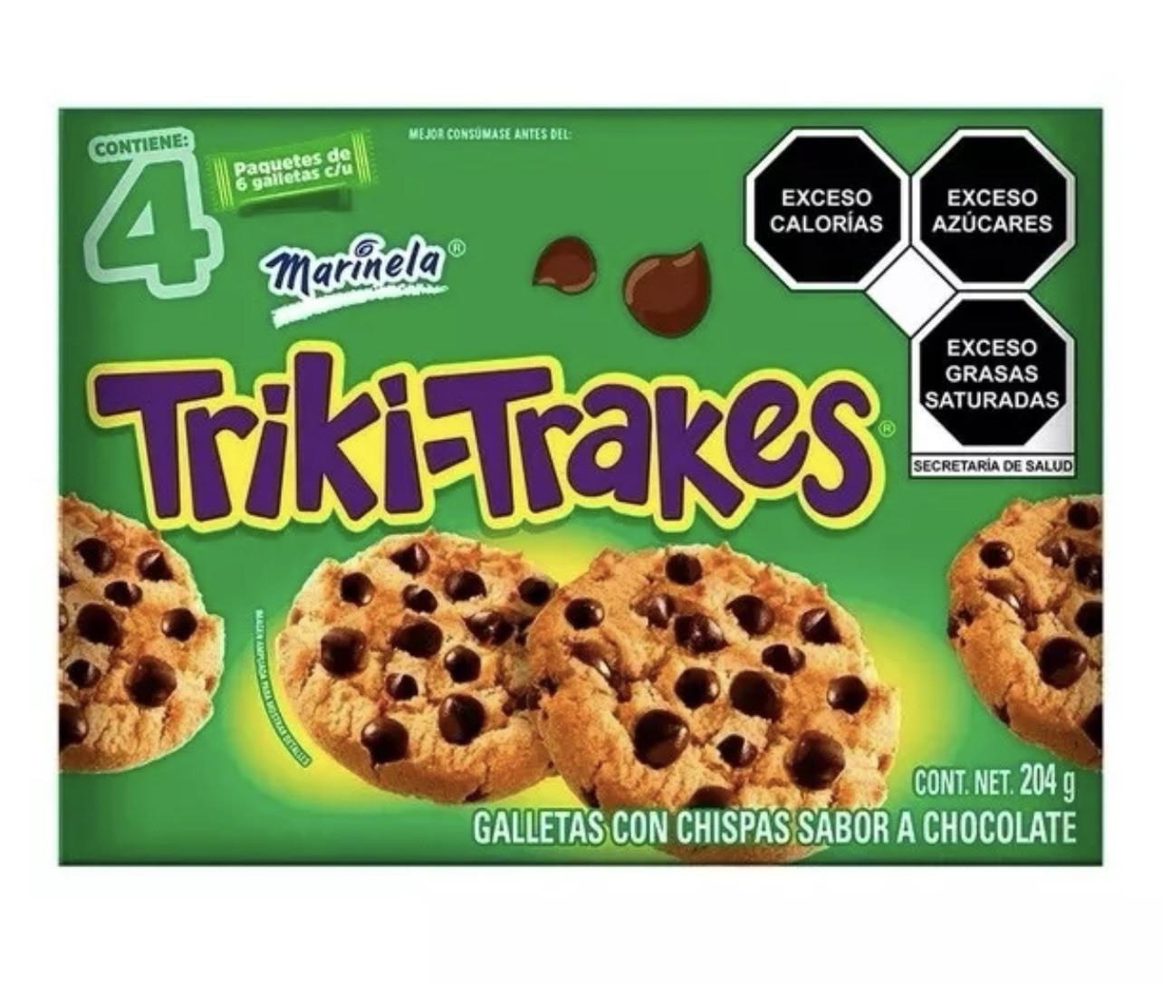 2 CAJAS DE GALLETAS TRIKI TRAKES – CHOCOLATE CHIP COOKIES (2 BOXES)
