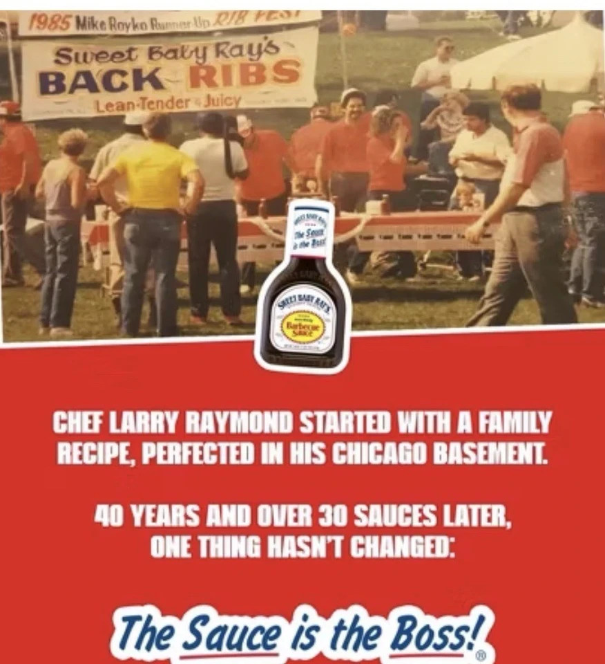 Sweet Baby Ray’s Barbecue Sauce Smokey Tangy Sweet 40 oz Gluten Dairy Soy Free