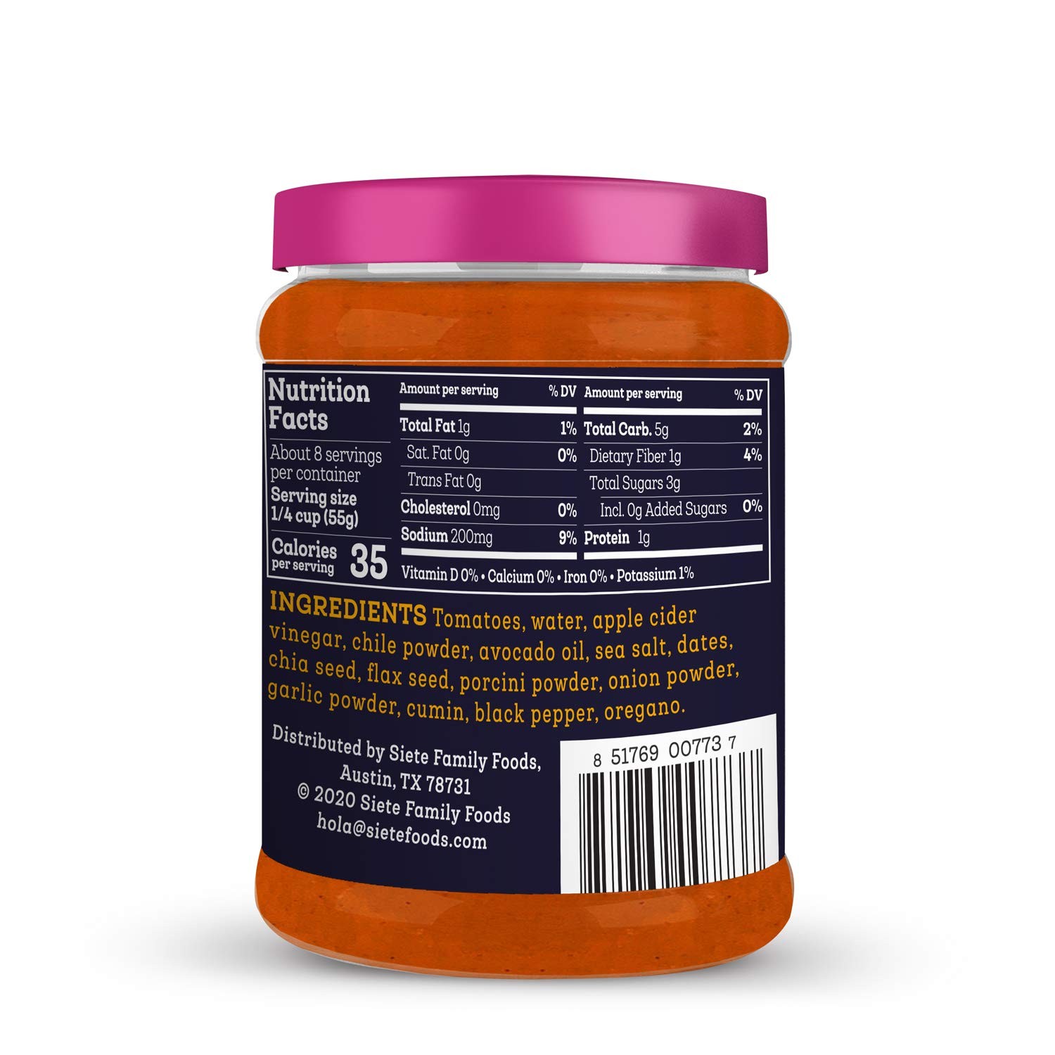 Siete Sauce Enchilada Red 15 OZ 15 Ounce (Pack of 1), No Color