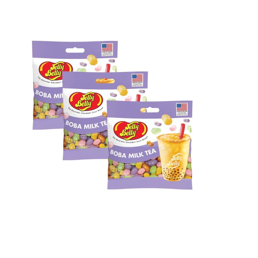 Jelly Belly- 3 Pack – 3.5 oz each, Beverage (Boba Tea)