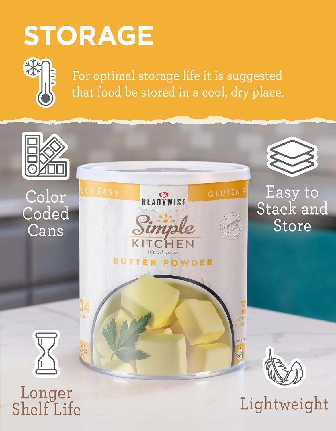 204 Servings of Freeze-Dried Butter Powder – Gluten Free & Versatile