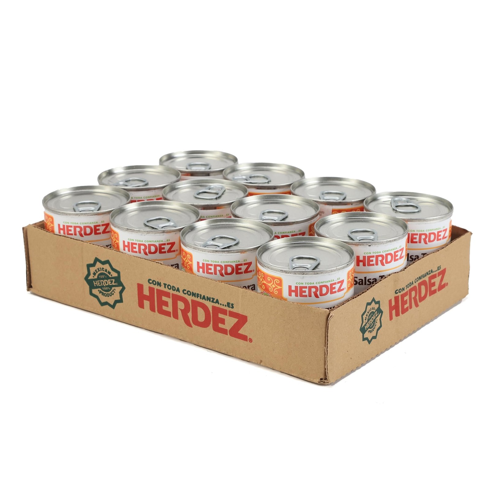 Herdez Taquera Salsa Medium 7 Ounce Pack of 12 Authentic Mexican Salsa