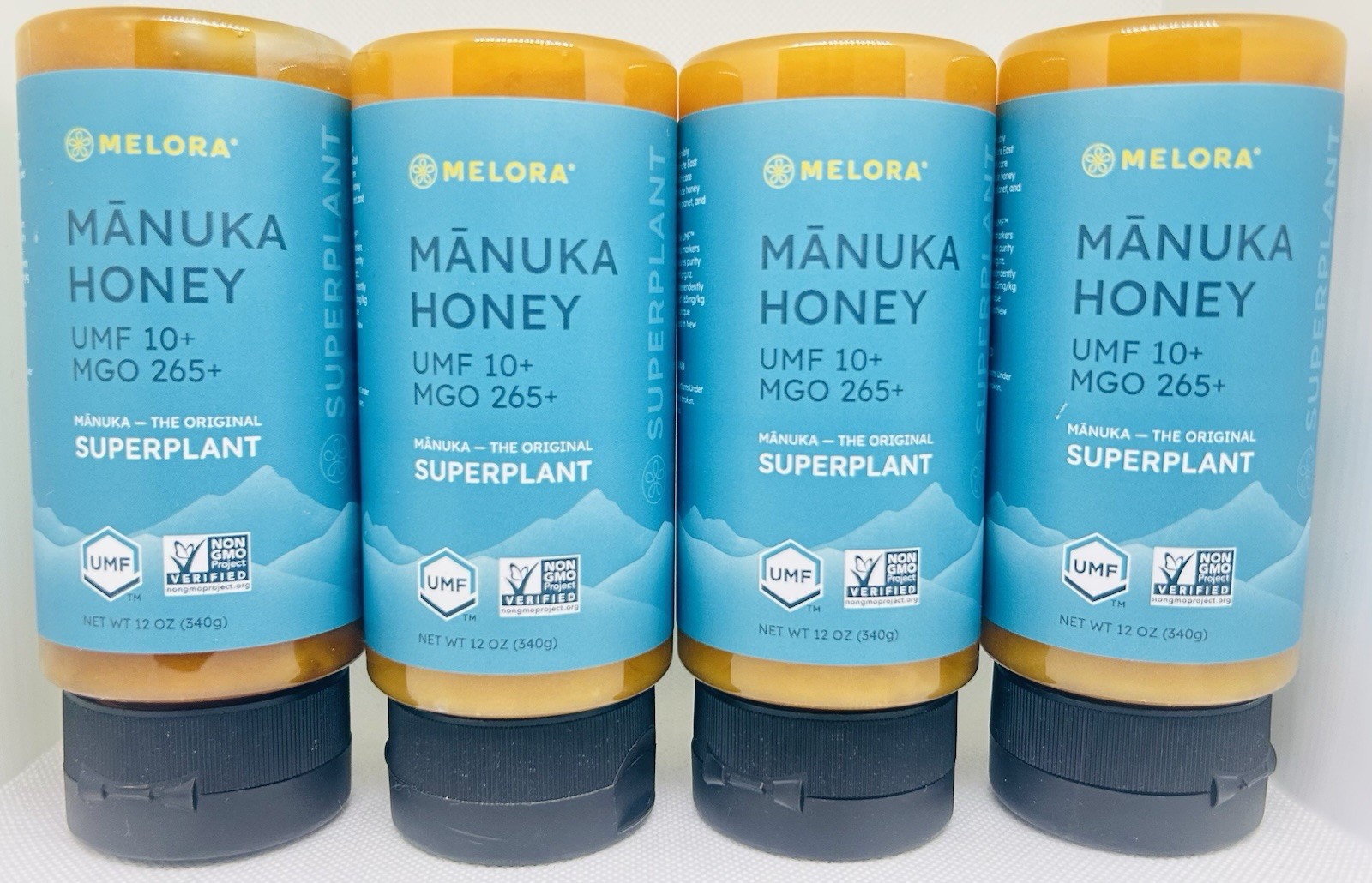4x Melora Manuka Honey UMF 10+ MGO 265+ Superplant NON-GMO (48oz🍯) New Zealand
