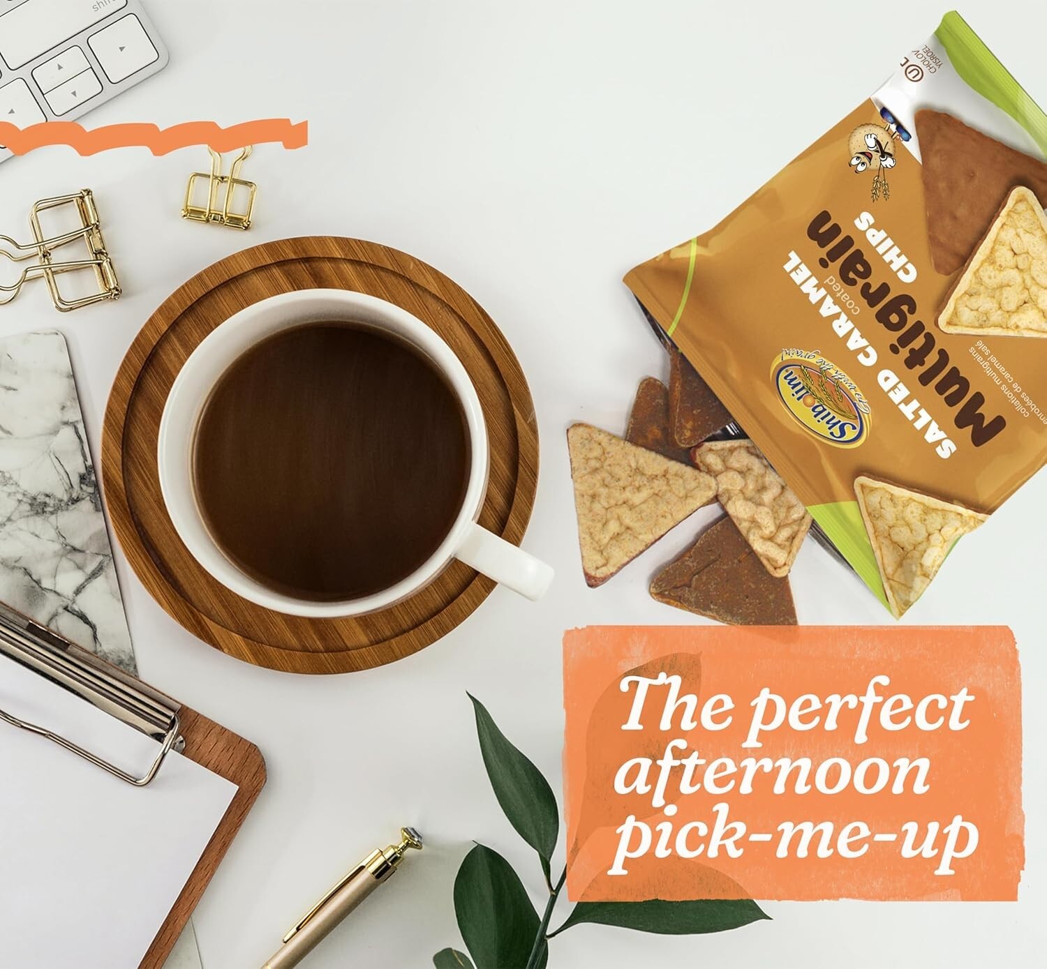 Shibolim Salted Caramel Chocolate Covered Multigrain Chips (Pack of 36)