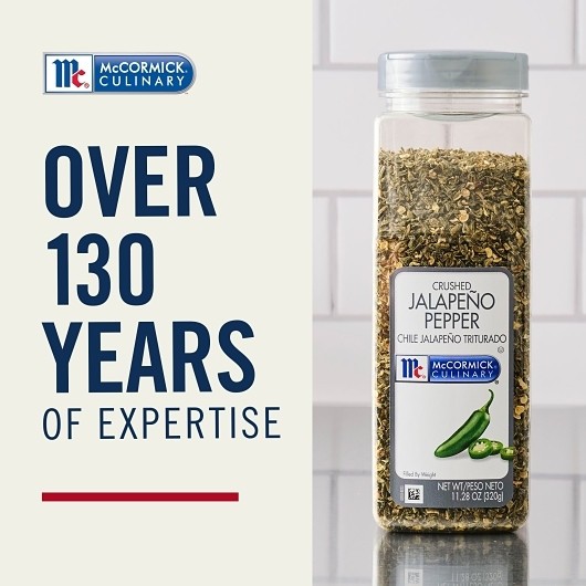 Mccormick Culinary Crushed Jalapeno Pepper, 11.28 Ounce, 6 Per Case