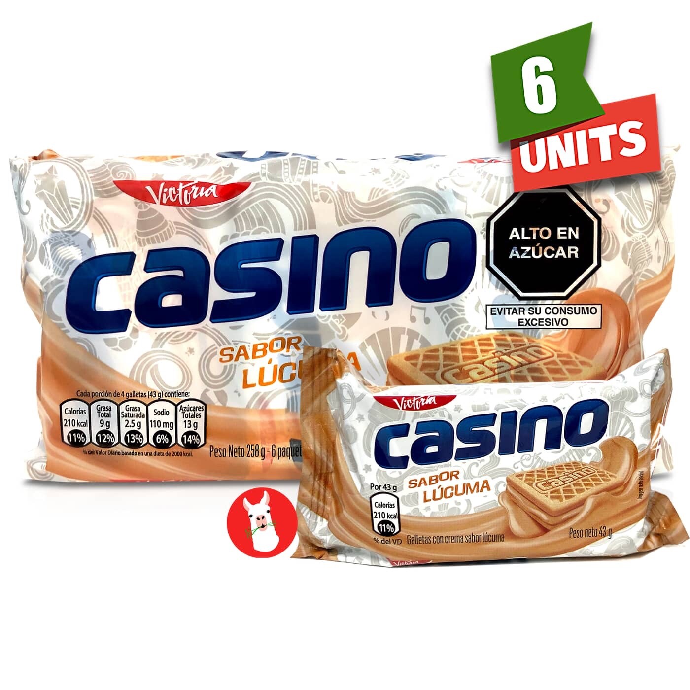 Victoria Casino Galletas Peruanas Crema Sabor Lucuma | Lucuma cookies 9.10 oz