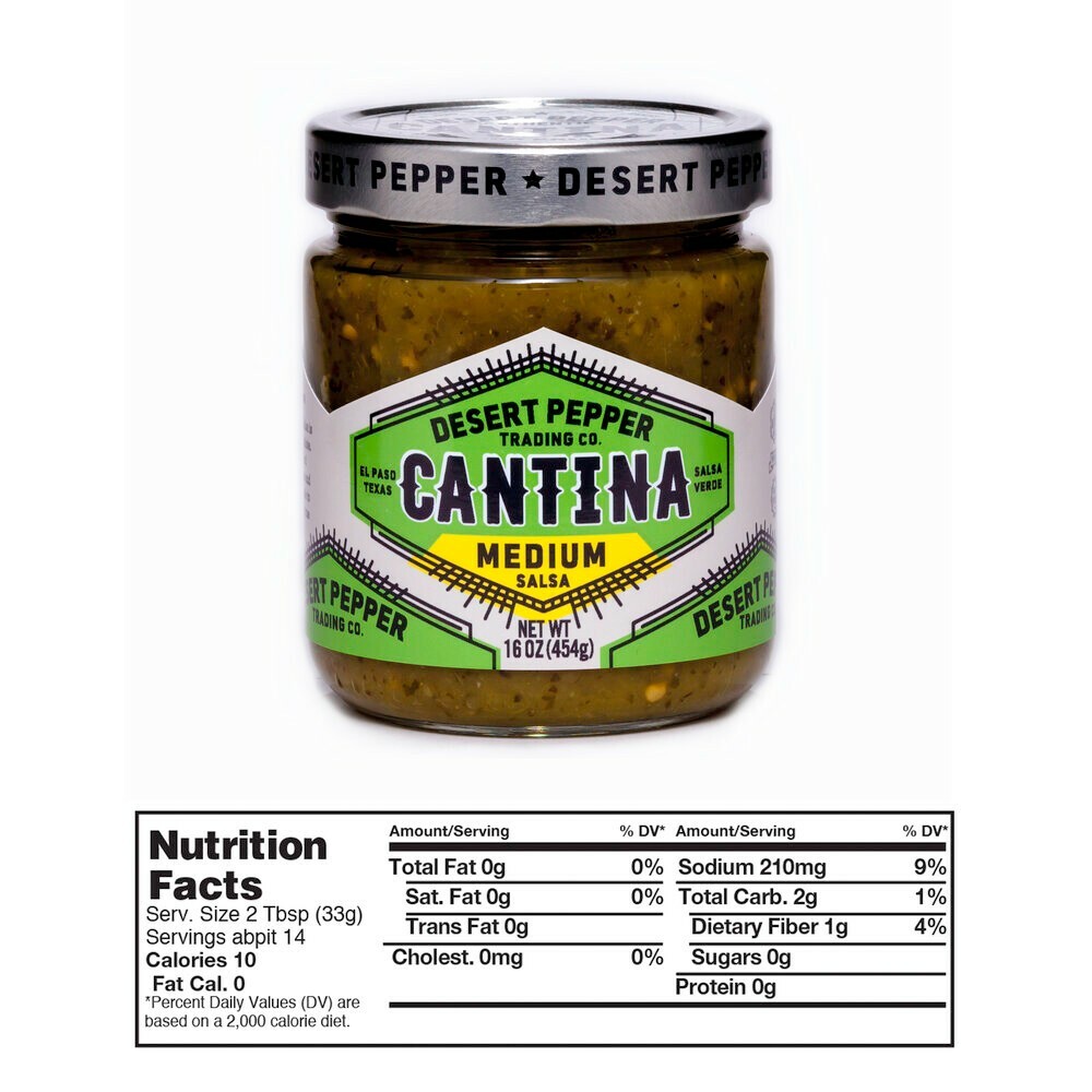 Desert Pepper Cantina Medium Green Salsa – 16 oz