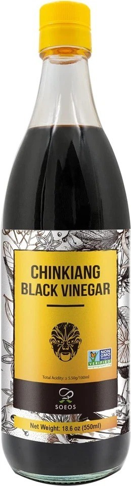 Chinkiang Vinegar 18.6 Fl Oz Chinese Black Rice Vinegar Cooking Sauce