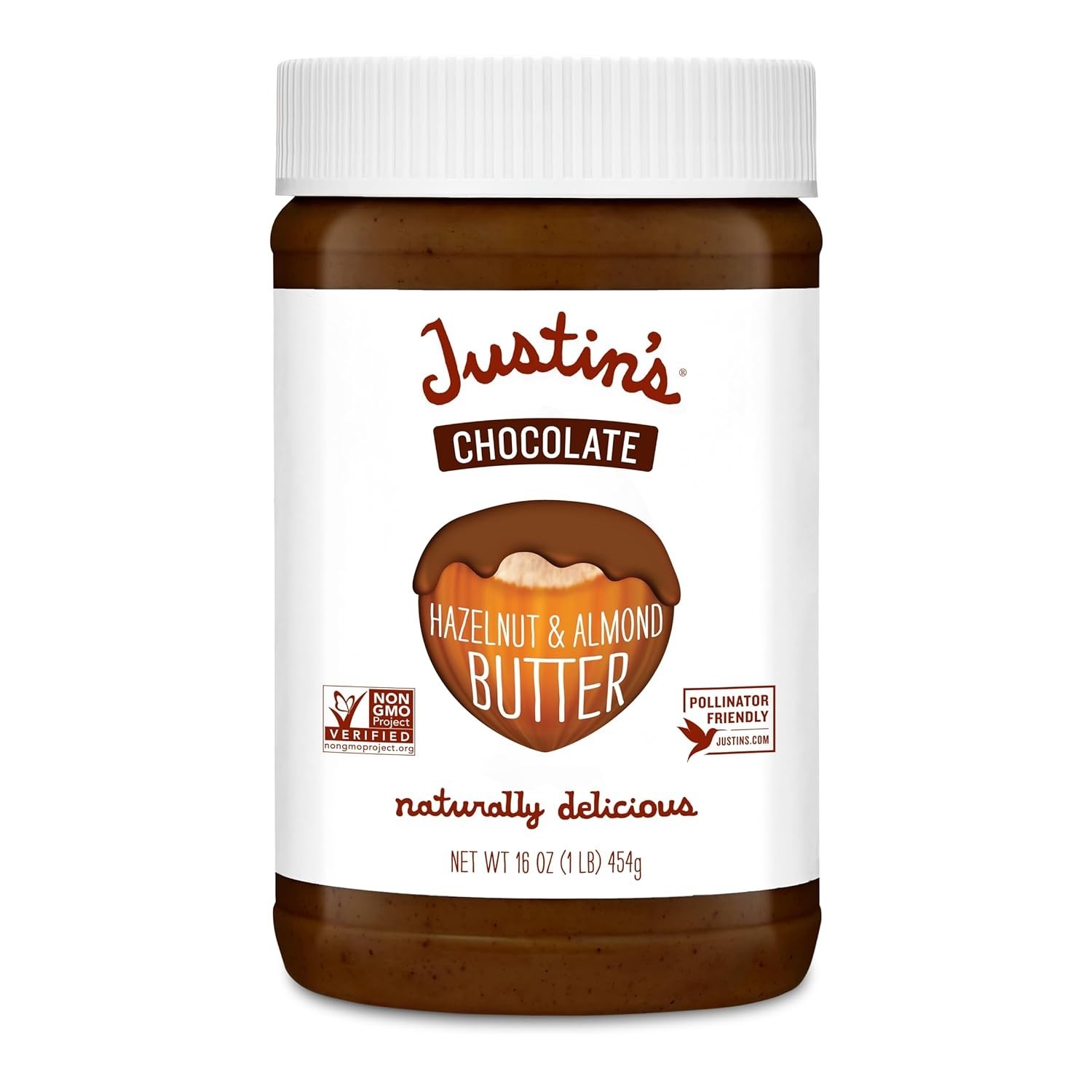 Naturally Delicious Chocolate Hazelnut & Almond Butter – 16oz Artisan Spread