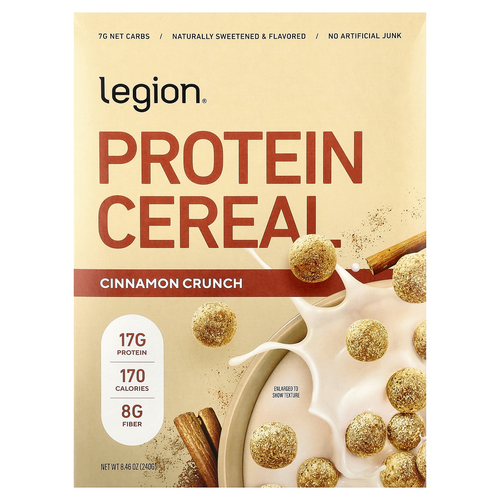 Protein Cereal, Cinnamon Crunch, 8.46 oz (240 g)