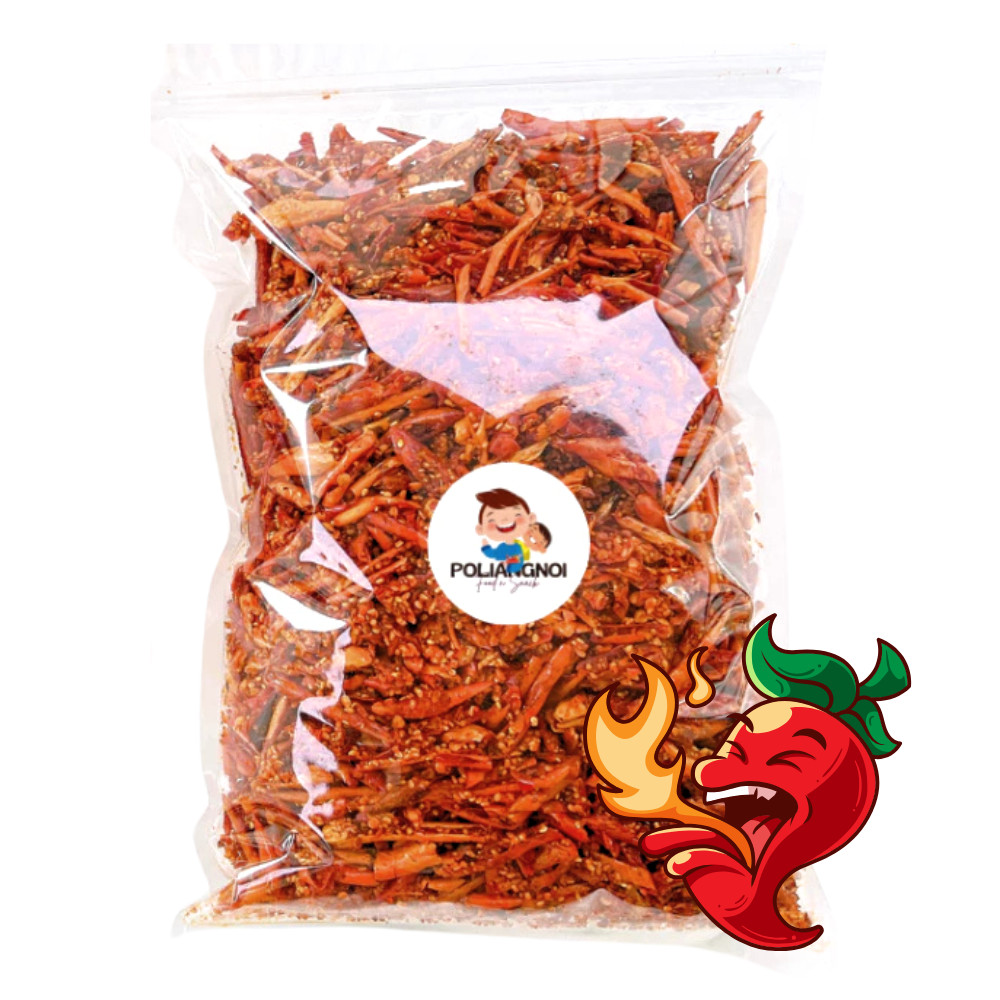 Fried Chili Roasted Crispy with Sesame Thai Snack Fat Burn Healthy 250g 500g New