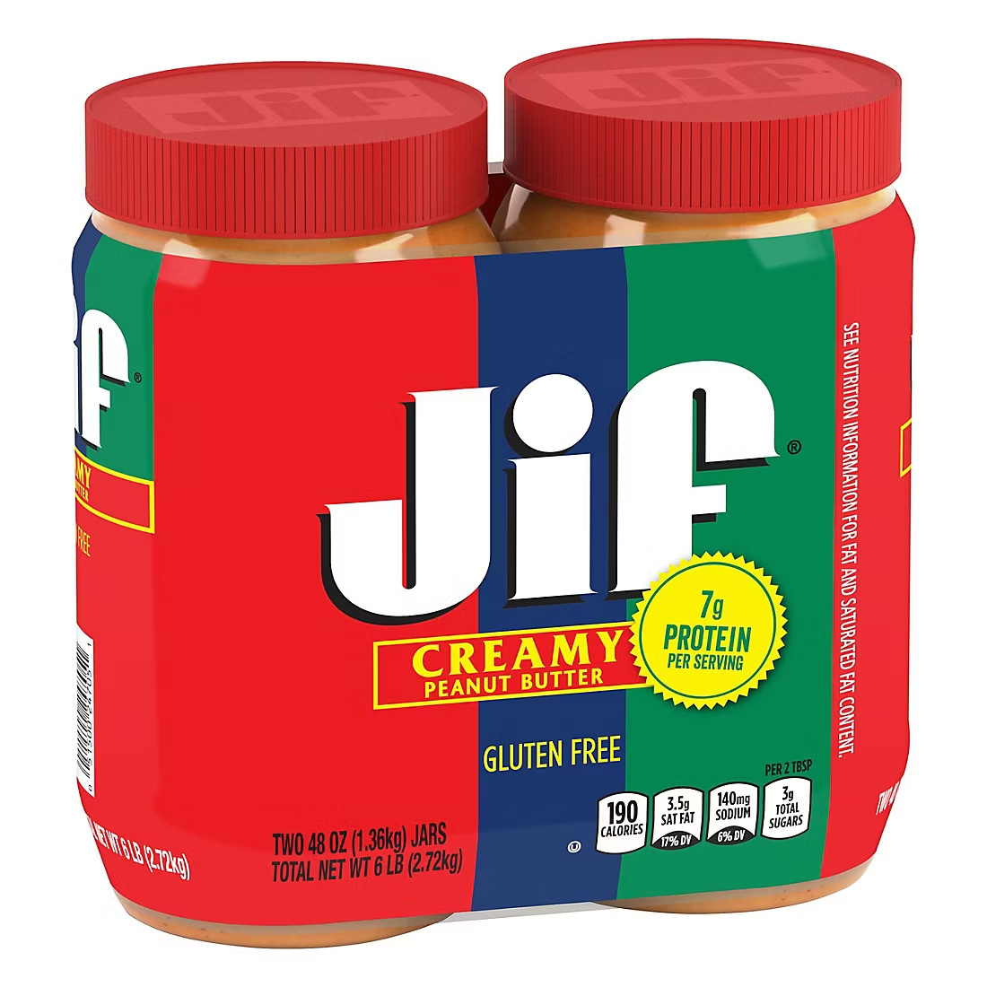 Jif Creamy Peanut Butter (48 oz., 2 pk.) Great Price