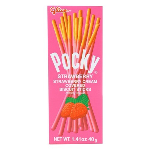 Pocky Strawberry Cookie Sticks 1.41 Oz(Case Of 20) By Glico