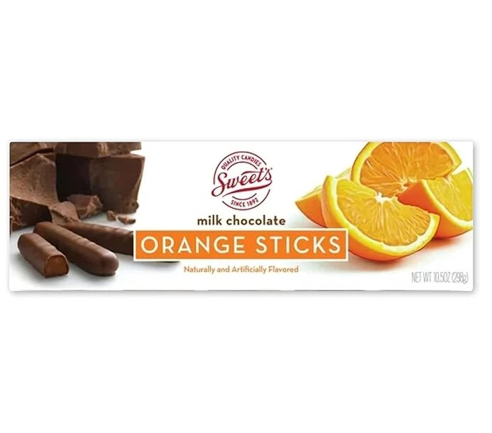 Sweet’s Candy Milk Chocolate Orange Sticks – 10.5 oz