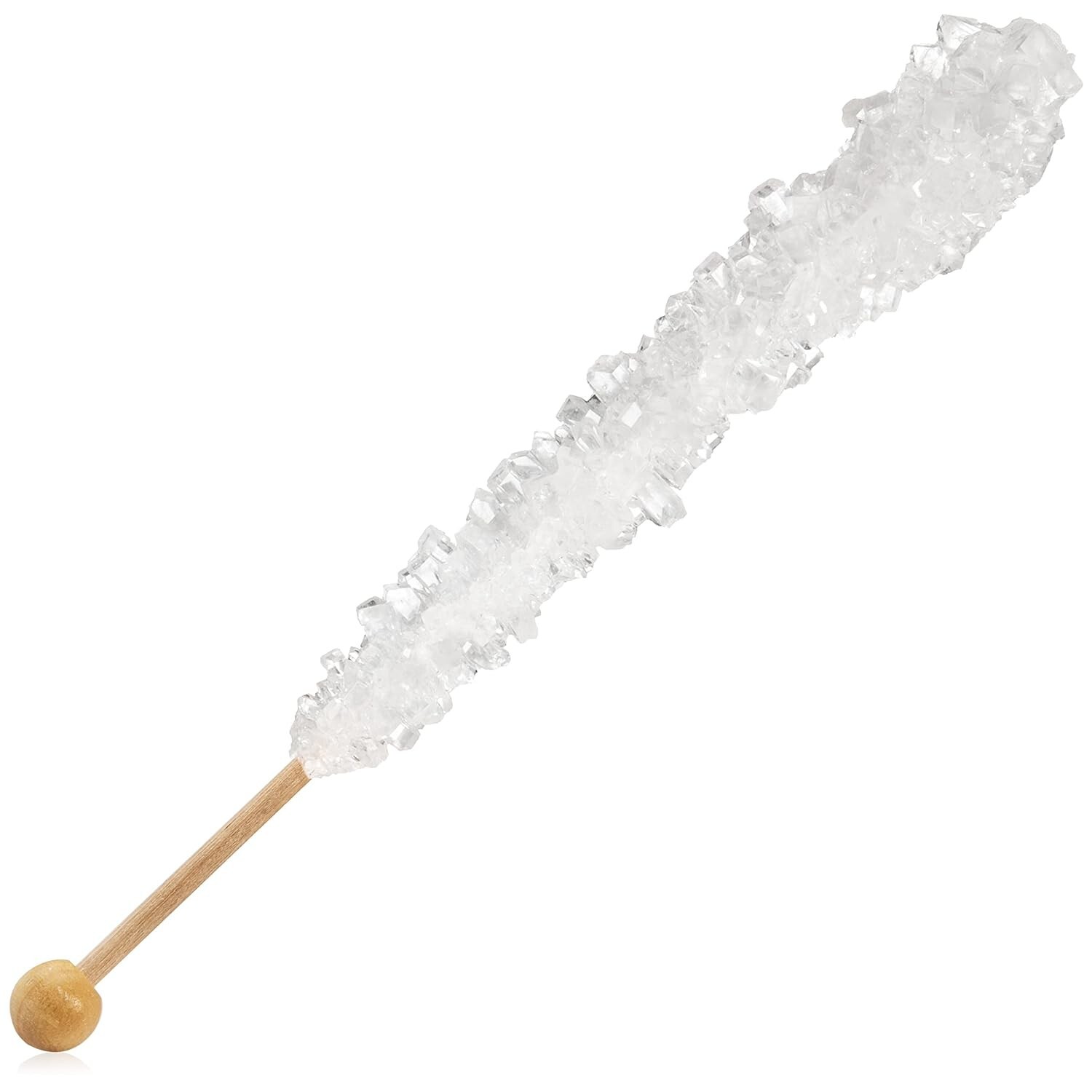 White Rock Candy Sugar Sticks – Sugar Flavored – 36 Indiv. Wrapped