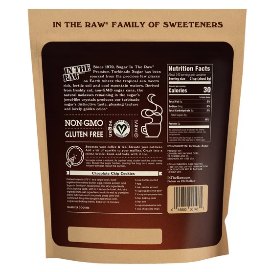 Sugar In The Raw, Turbinado Cane Sugar, 96 oz