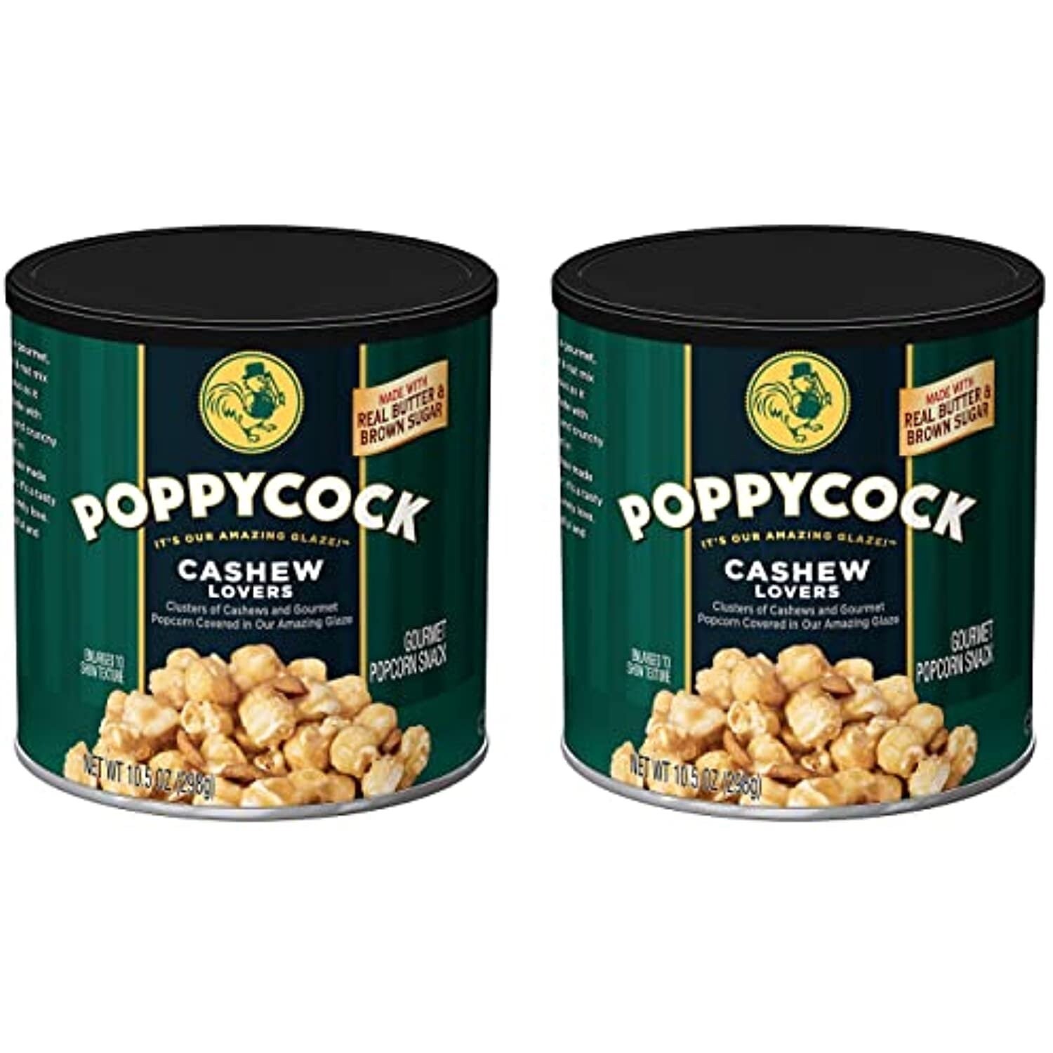 2 Orville Redenbachers POPPYCOCK Cashew Lovers Gourmet Popcorn 10.5 Oz. APR 2024